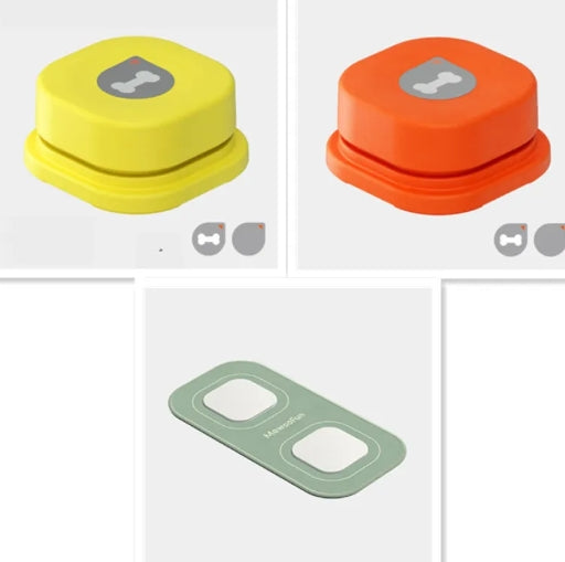 Pet communication training buttons - yellow, orange and green color options - Shopszara