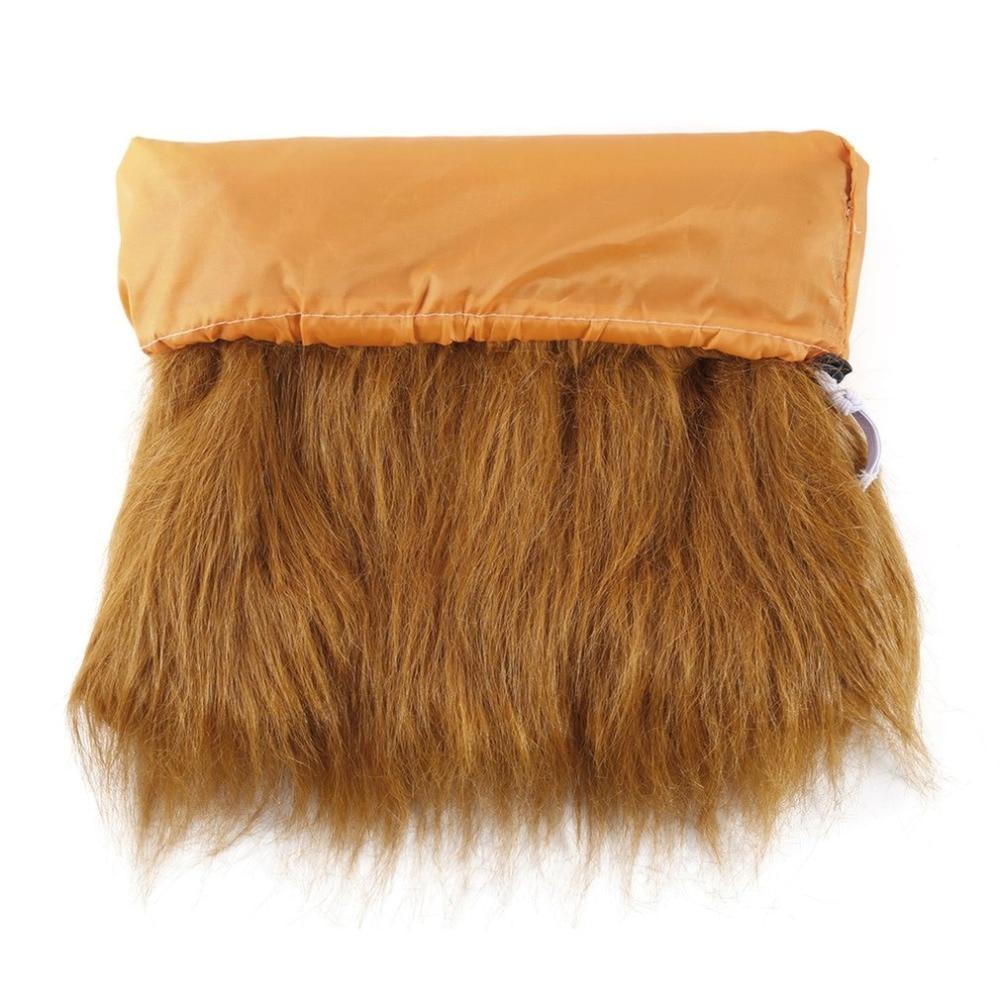 Lion mane costume wig for dogs with stretchy elastic neck band - Shopszara